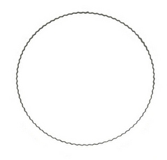 Metalring bølge ø18 cm